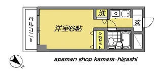 ライオンズマンション仲六郷【2階】の間取り