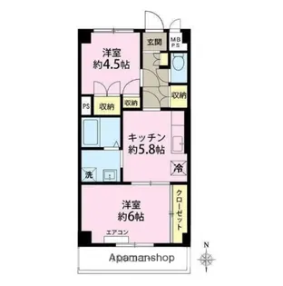 サンテラス藤【3階】の間取り