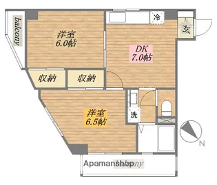 グランパ池上【203号室】の間取り