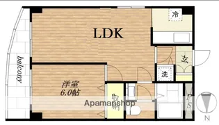 パークハイムD【6階】の間取り