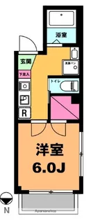 月村マンション№15【2階】の間取り