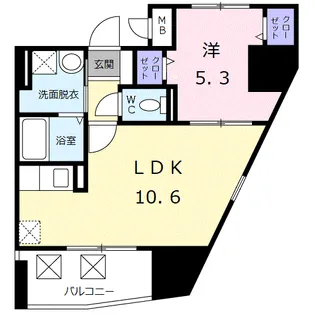 グランドルチェ 白山【7階】の間取り