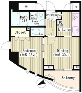 アーレア戸越公園【5階】の間取り