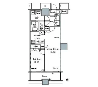 THE TOKYO TOWERS MIDTOWER【11階】の間取り