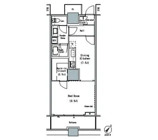 THE TOKYO TOWERS MIDTOWER【15階】の間取り