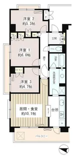 クラッサ目黒かむろ坂【1階】の間取り
