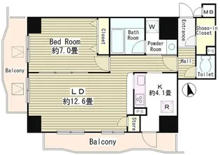 アルブル高輪【3階】の間取り