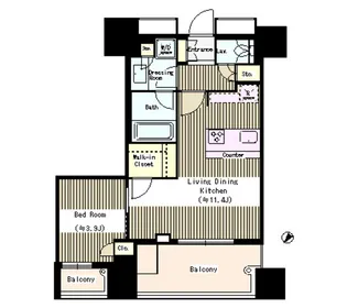 リビオ日本橋人形町【11階】の間取り