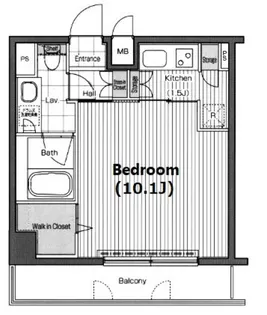 東京都港区芝5丁目【マンション】の間取り