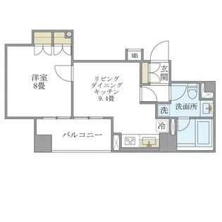 Brillia ist 銀座東【12階】の間取り