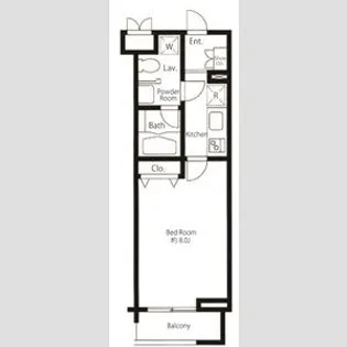 プライムアーバン中目黒【2階】の間取り