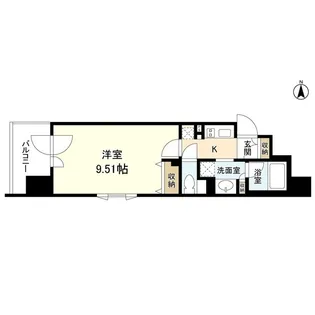 スタイリオ旗の台Ⅱ【4階】の間取り