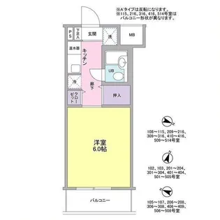 ポート旗の台【3階】の間取り