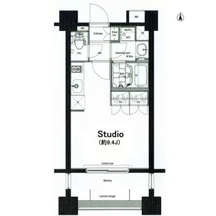 コンフォリア麻布十番【8階】の間取り