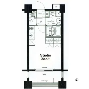 1Rの間取り画像