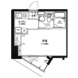 サウンドおしあげ【11階】の間取り
