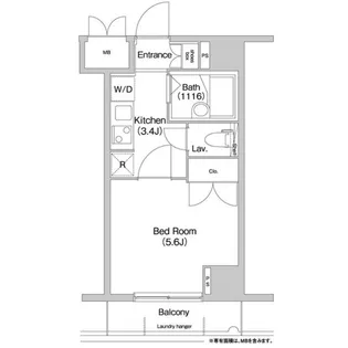 コンフォリア芝浦キャナル【6階】の間取り