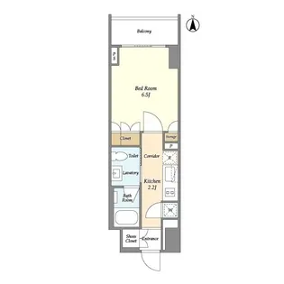 コンフォリア門前仲町【6階】の間取り