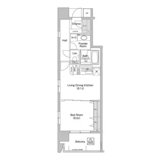 コンフォリア神田神保町【12階】の間取り