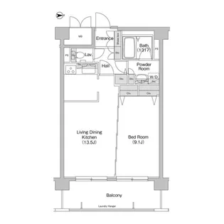 コンフォリア東品川【5階】の間取り