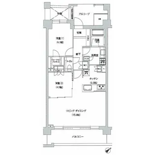 文京グリーンコートテラス【4階】の間取り