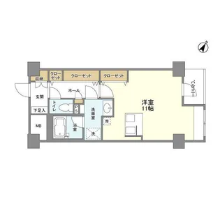 シティテラス田町【5階】の間取り