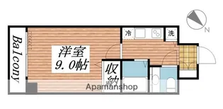 ロリエタワー川崎【6階】の間取り