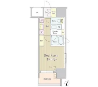 サイプレス日本橋本町【2階】の間取り