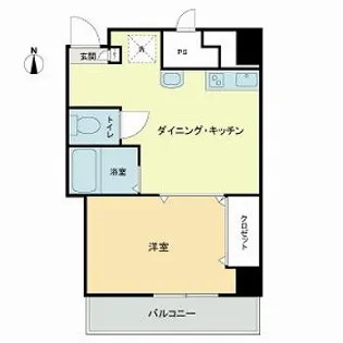 麹町クリスタルシティ西館【5階】の間取り