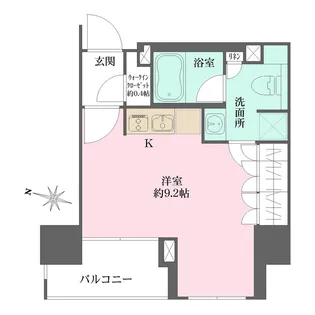 ザ・パークワンズ千代田佐久間町【2階】の間取り