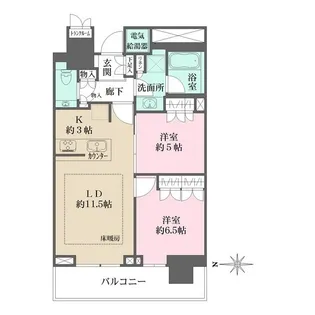 ザ・パークハウス晴海タワーズ クロノレジデンス【23階】の間取り