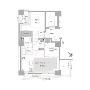 エルスタンザ文京白山【2階】の間取り