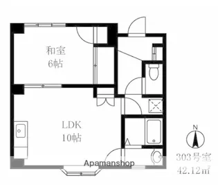 杉田ハイツ東大井【3階】の間取り