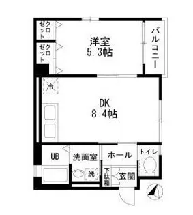 ベルジュ田園調布 D棟【2階】の間取り