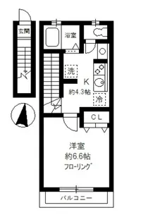 ラフュージュ北千束【2階】の間取り