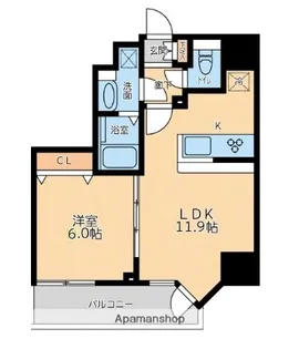 プライマル品川大森海岸【5階】の間取り