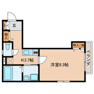 サザンテラス【2階】の間取り