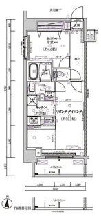 メインステージ菊川Ⅱ【8階】の間取り