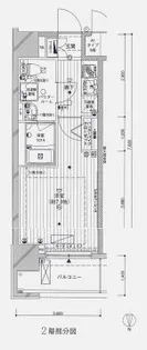 メインステージ大森北【2階】の間取り