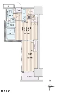 エスティメゾン錦糸町Ⅱ【6階】の間取り