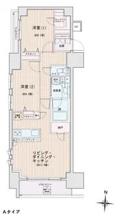 エスティメゾン錦糸町Ⅱ【12階】の間取り