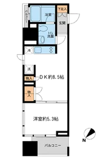 プロスペクトKALON三ノ輪【0307号室】の間取り