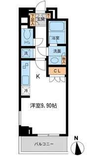 レジデンス白金コローレ【0210号室】の間取り