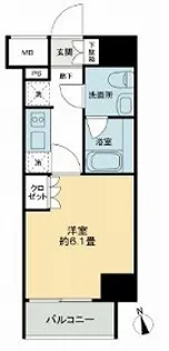 KDA GOTENYAMA【8階】の間取り