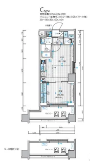 メインステージ錦糸町Ⅸ【1004号室】の間取り
