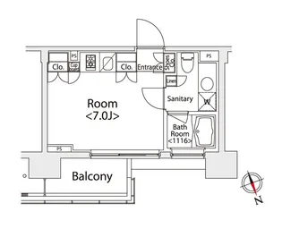 カスタリア戸越【4階】の間取り