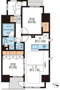 グランカーサ本駒込【12階】の間取り