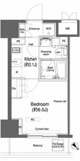 カスタリア大森Ⅱ【10階】の間取り