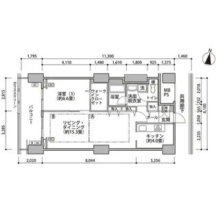 東雲キャナルコートCODAN16号棟【3階】の間取り