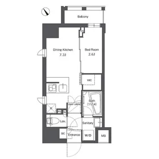 コンフォリア台東根岸【11階】の間取り